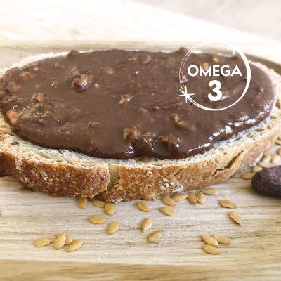 Tartiner des Oméga 3 au petit-déjeuner avec LIN LOV Trio Cacao Nuts