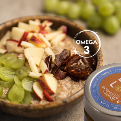 Mettez des Oméga 3 dans vos plats du quotidien avec LIN LOV Purée de graines de lin toastées