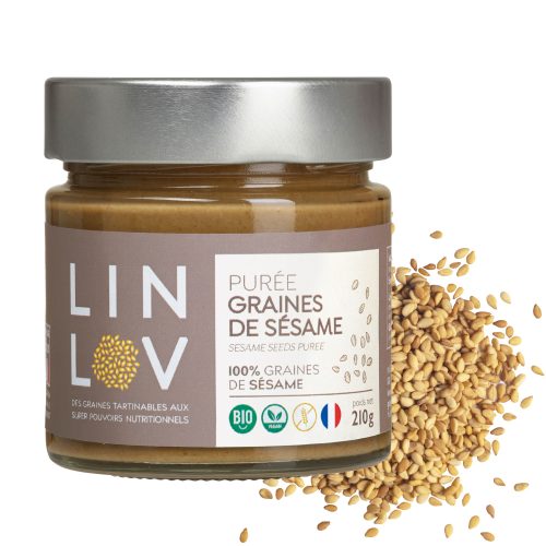 Purée 100% graines de Sésame LIN LOV