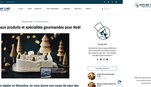 L'e-magazine Kiss my Chef parle de nos Les tartinables aux graines de lin