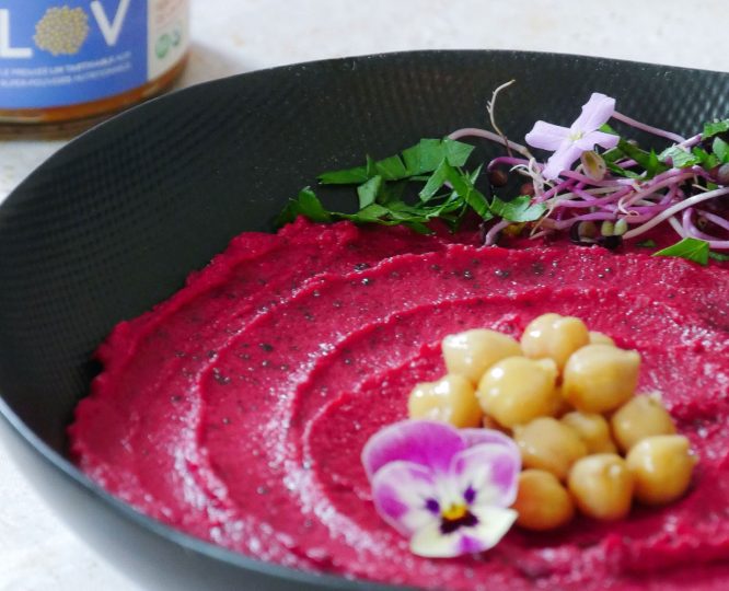 Recette pois chiche et betterave : une Tartinade saine et colorée !